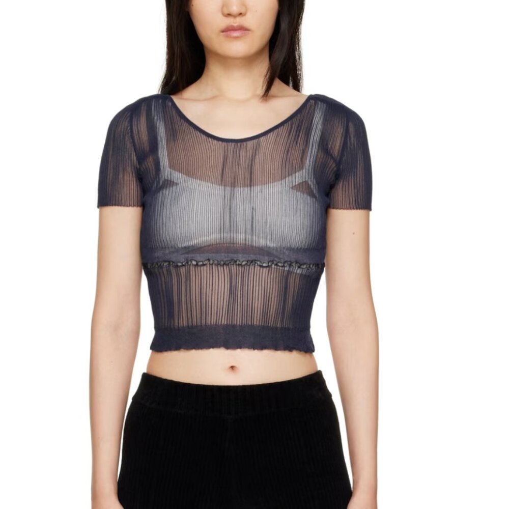 Jacquemus Navy Le Papier "la maile sognu" T-shirt